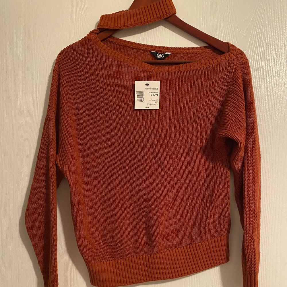 Guess Sweater with Diagonal Choker